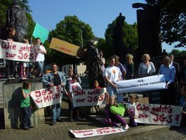 Foto - Demo für IGS in Harpstedt (in der Nähe des Landtags in Hannover)